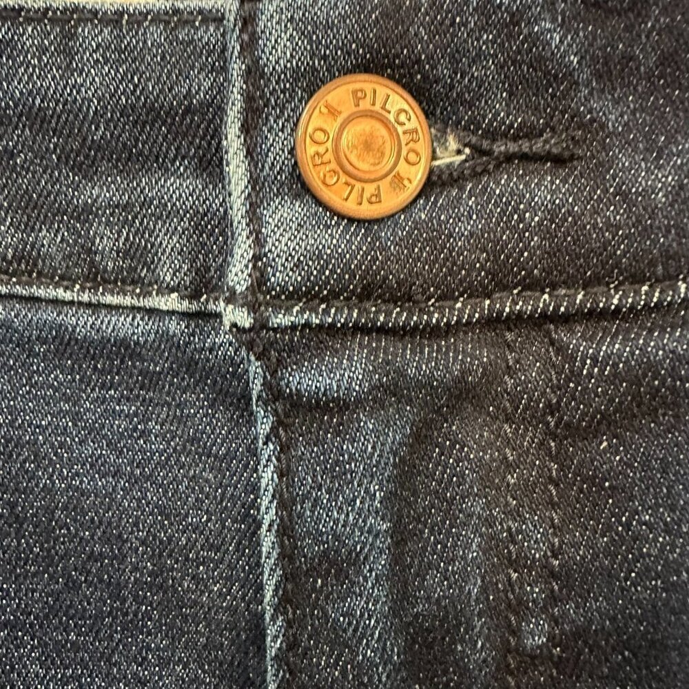 Anthropologie Pilcro Womens Jeans Size 30 Blue High Rise Cigarette Dark Wash - Picture 3 of 10